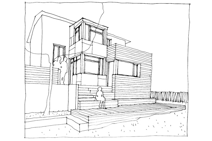 Extension de maison : CROQUIS