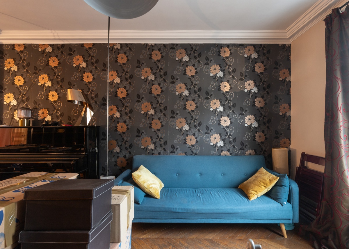 Rnovation d'appartement IDF : Vue Salon sur mur porteur ouvert - Avant