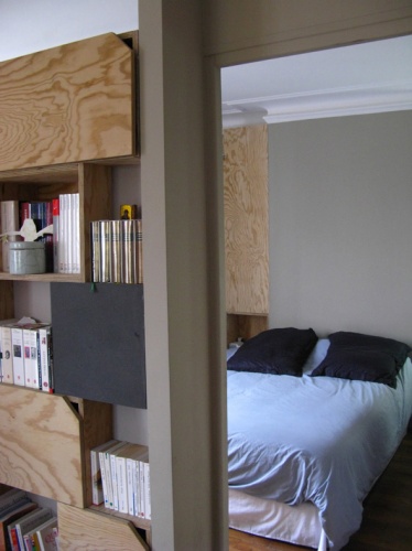 Rnovation et rorganisation d'un appartement classique : chambre adulte