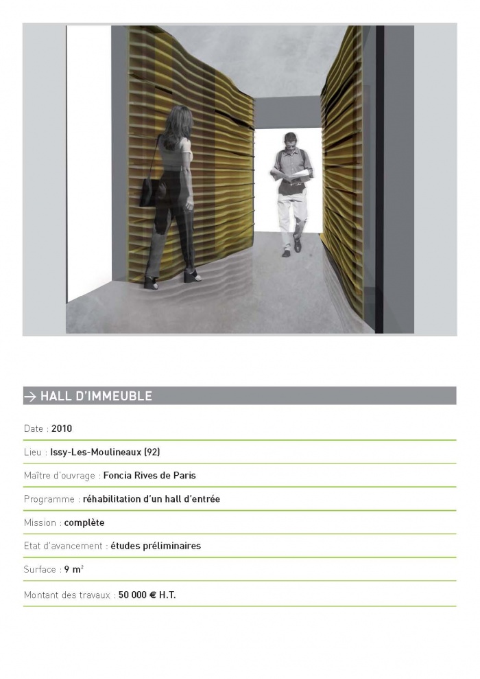 HALL D'IMMEUBLE rhabilitation