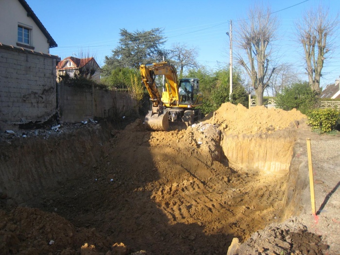 Maison en bois  Montlignon (95) : terrassements 2