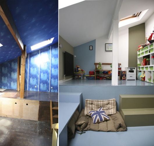 Rnovation complte d'une maison individuelle : Espace des enfants / 3tage