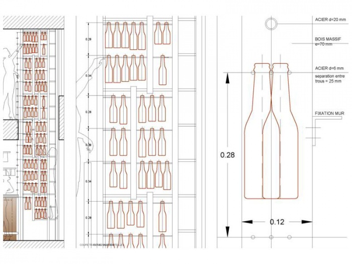 Bar La fine mousse : Meuble design