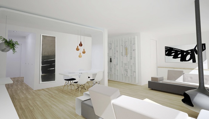 Appartement familial + Studio en annexe : Salon 02