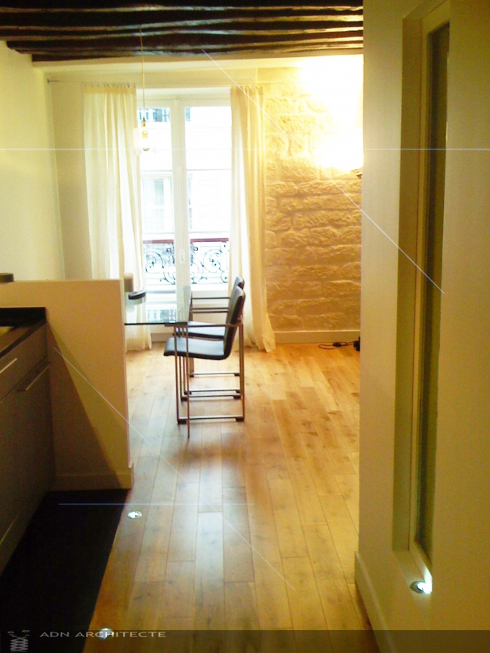 Rhabilitation d'un cabinet mdical en appartement. : entre