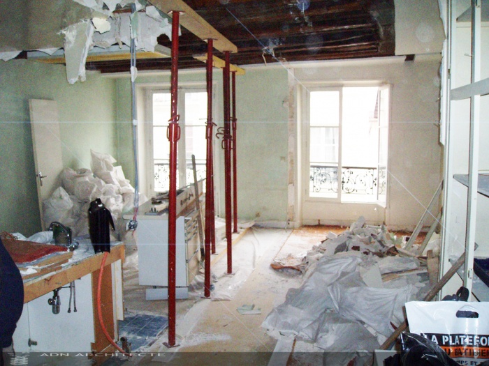 Rhabilitation d'un cabinet mdical en appartement. : Avant travaux