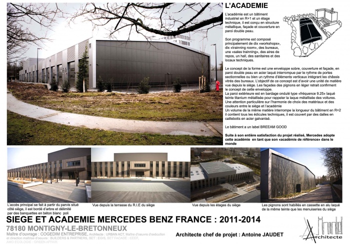 SIEGE ET ACADEMIE MERCEDES BENZ FRANCE : MBF 9