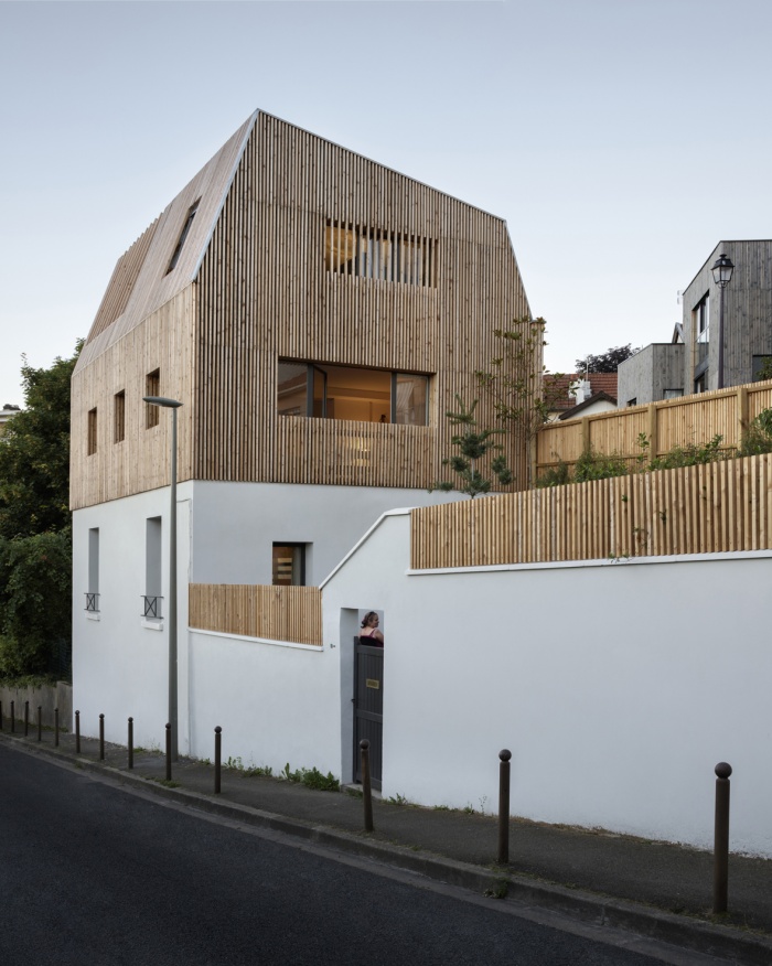 Extension en bois et restructuration d'une maison : 2b