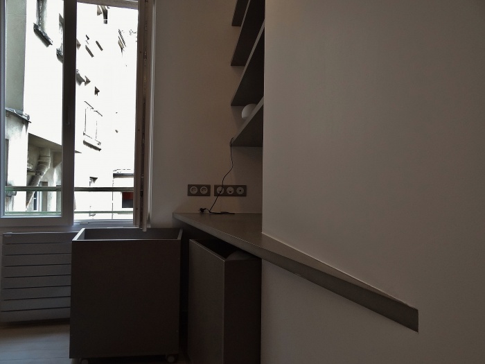Rnovation d'un studio Parisien : dtail meuble