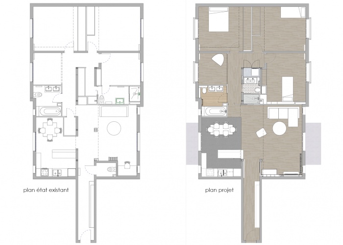 RNOVATION D'UN APPARTEMENT A BOULOGNE : WEB_Boulogne_150dpi_plans avant apres