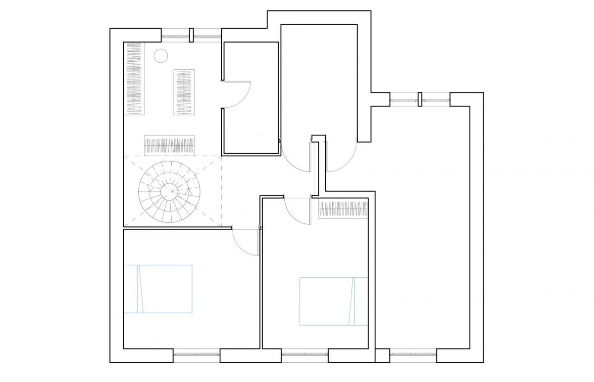 Surlvation pour cration d'un duplex avec terrasse : SAINT OUEN plan niveau bas